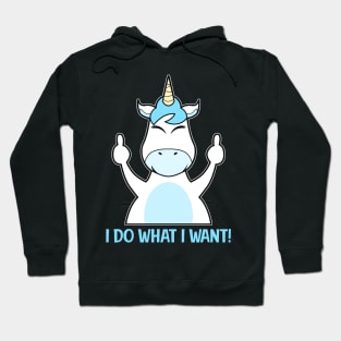 Unicorn Quote Middle Finger Hoodie